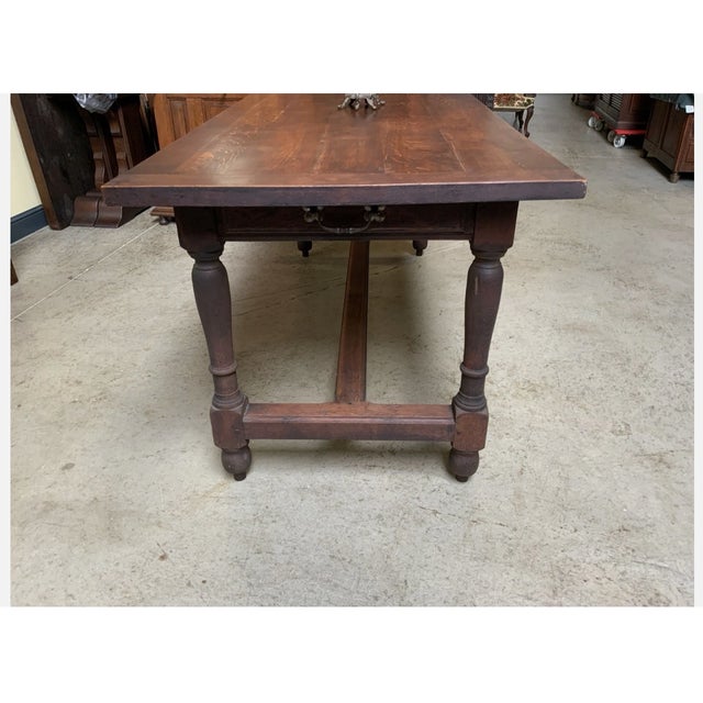 Vintage Monastery Table in Wood, 1930 For Sale - Image 6 of 11