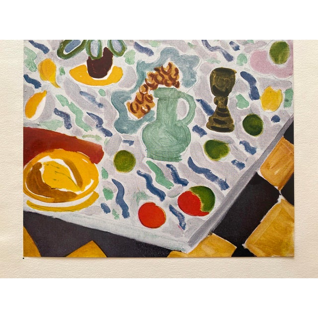 Henri Matisse Henri Matisse Vintage 1946 Limited Edition French Fine Art Lithograph Print " Nature Morte Sur Table Marbre " 1941 For Sale - Image 4 of 13