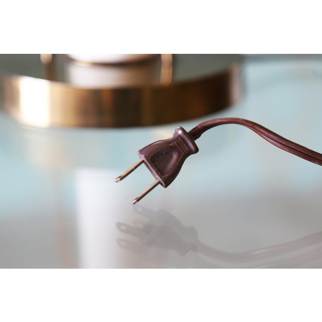 1960s Brass and Enamel Table Lamp After Excelsior Paul McCobb Mid Century For Sale - Image 11 of 11