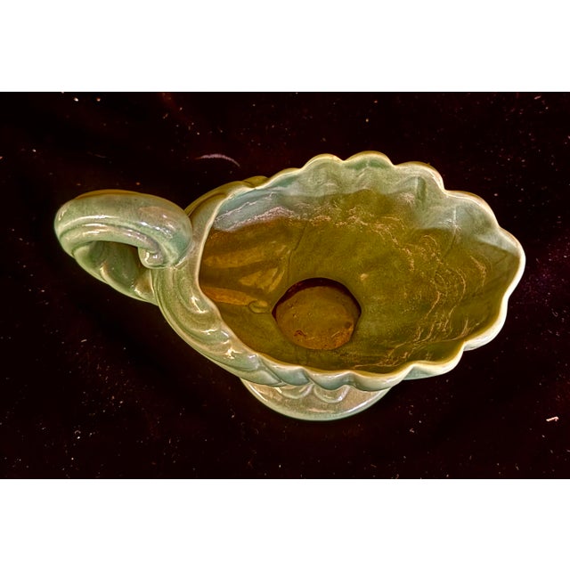 Mid 20th Century Green Cornucopia Planter For Sale - Image 4 of 9