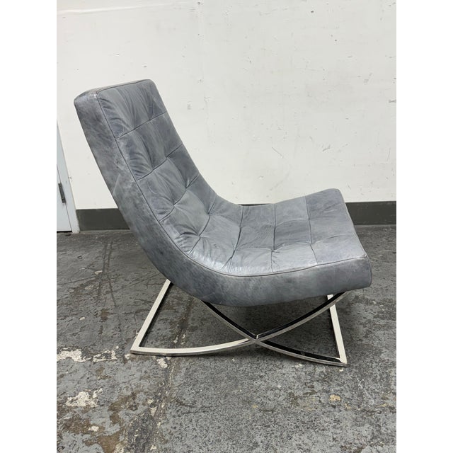 Williams Sonoma Home James Leather Chair For Sale In San Francisco - Image 6 of 11