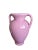 1980s Postmodern Pink Urn Vessel With Handles For Sale - Image 9 of 11