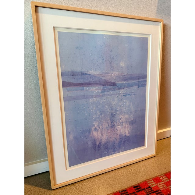 1980s Original Gerald Brommer Monotype Print Landscape Series 9 Signed Framed For Sale - Image 14 of 15