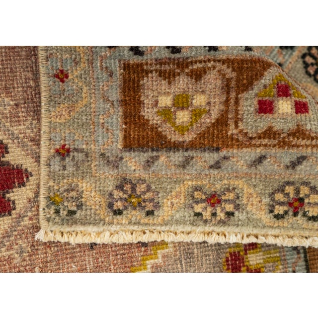Turkish Mini Rug Oriental Hand Knotted Vintage Rug 1'7" x 3'4" #21213 For Sale In Houston - Image 6 of 8