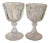 19th Century American Glass Cut Crystal Wine Goblets - A Pair For Sale