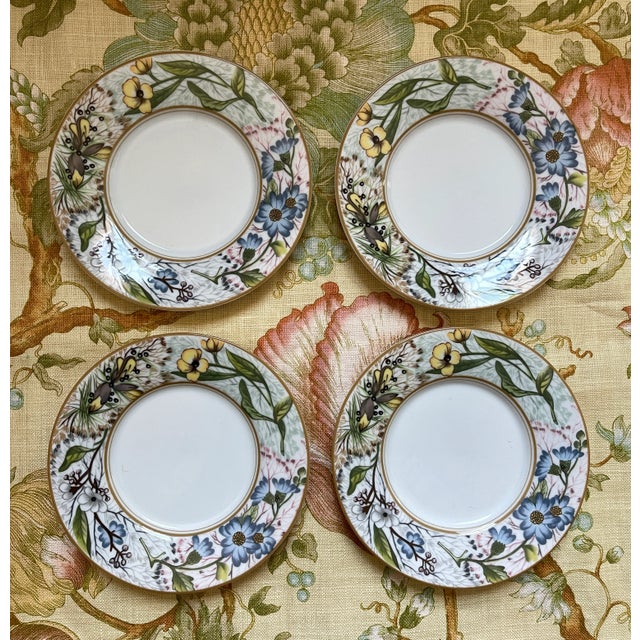 Traditional 1990s Fitz & Floyd Summer Fern Plates - Set of 8 For Sale - Image 3 of 7