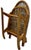 Vintage Tubbs Vermont Made "Snow Shoe" Style Stream Bent Ash Wood & Hand Woven Hide Canoe & Camping Folding Chair For Sale - Image 11 of 18