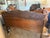 Traditional 1920s Queen Anne Revival Mahogany-Toned Buffet Sideboard With Mirror For Sale - Image 3 of 7