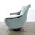 Metal Mid-Century Lady Sofa in Powder Blue Velvet Mohair & Brass Legs by Marco Zanuso For Sale - Image 7 of 16