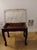 2008 Vintage Vanity Bench Mahogany Queen Ann Tapestry Dressing Bustle Foot Stool For Sale - Image 9 of 18