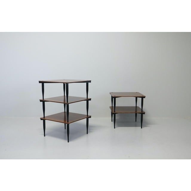Mid-Century Modern Model T8 Stackable Tables by Vico Magistretti for Azucena Italia, 1954, Set of 6 For Sale - Image 3 of 18