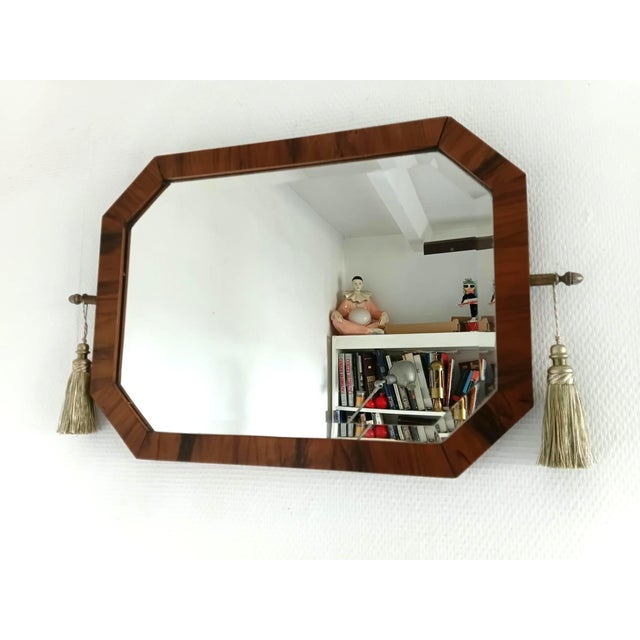 Rare and Authentic Large Art Deco Mirror. For Sale - Image 4 of 8