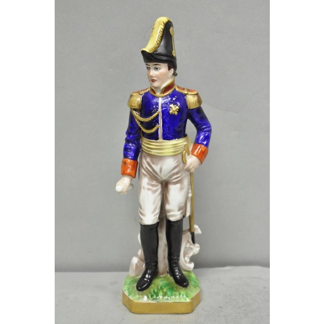 Vintage Capodimonte Italian Porcelain Napoleonic General Figurine Statue 7282 (B). Circa Mid 20th Century. Measurements:...
