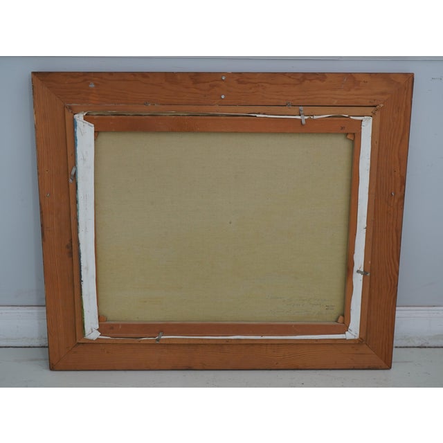 Anso Weiss German Country Side Oil Painting on Canvas For Sale - Image 9 of 11