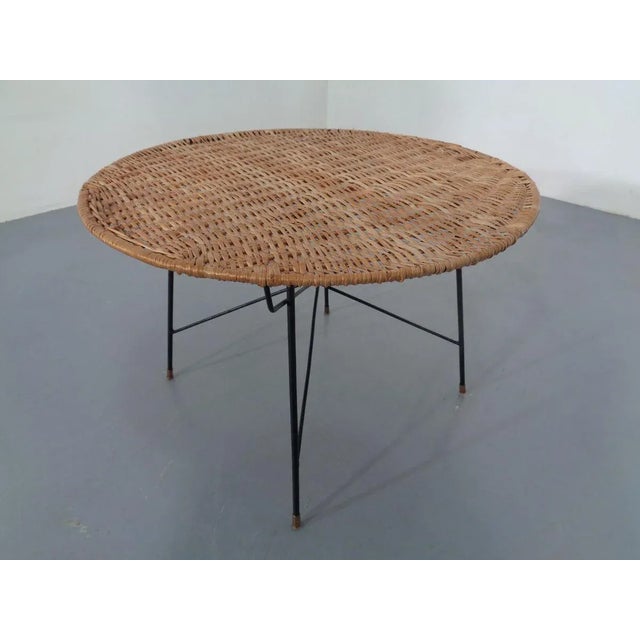 Italian String Basket Coffee Table, 1950s For Sale - Image 4 of 18