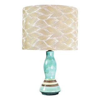 Artisan Table Ceramic Lamp, 1970s For Sale