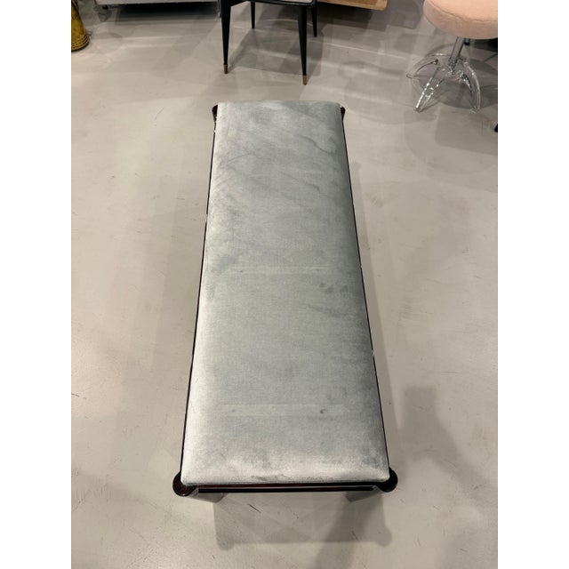 Wood French Art Deco Bench For Sale - Image 7 of 10