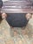 Metal Perfectly Worn Leather & Studded Chair and Matching Ottoman For Sale - Image 7 of 8