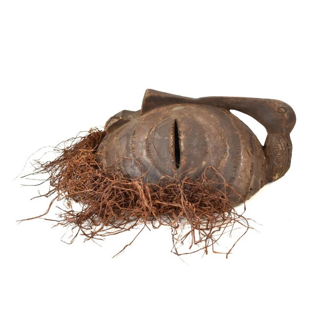 Early 20th Century Songye Female Kifwebe Mask with Beard For Sale In Denver - Image 6 of 8