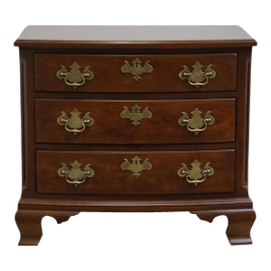 Late 20th Century Henredon Furniture Salem Collection Solid Mahogany Traditional Style 28" Three Nightstand 5501-06