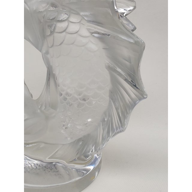 Lalique, 2 Fish, 1950s, Crystal For Sale - Image 8 of 13