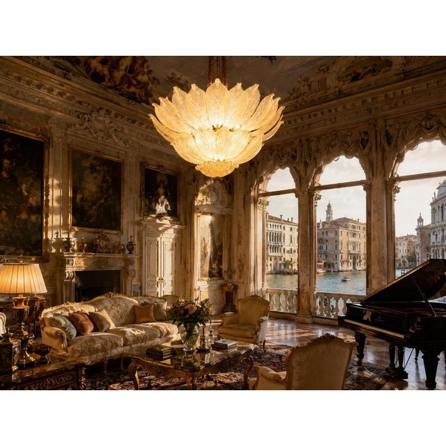 Not Yet Made - Made To Order Venetian Ceiling Lights by Valentina Planta. Murano, 1990, Set of 2 For Sale - Image 5 of 9