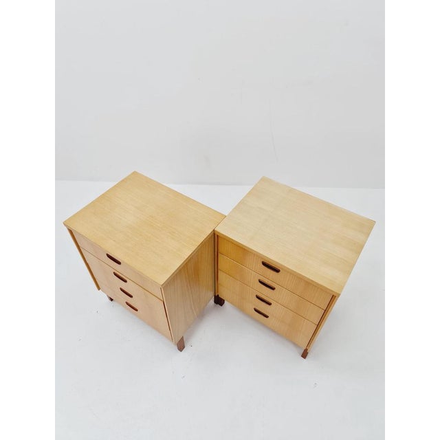 Mid-Century German Ash and Teak Nightstands by Wk Möbel, 1960s For Sale - Image 5 of 11