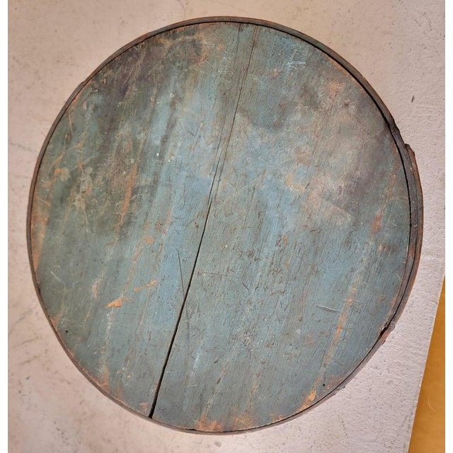 19Thc Early Original painted pantry box with early cut nails and amazing undisturbed surface. These larger boxes are much...