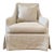 Lucy Slip Cover Swivel Chair For Sale