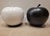 Apples in Black and White Ceramic, Italy, 1970s, Set of 2 For Sale - Image 5 of 18