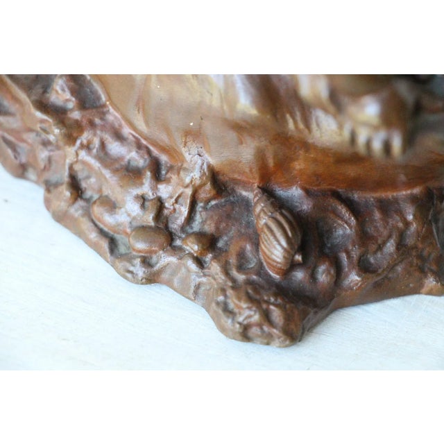 The Boy With the Shell and the Crab French Bronze Sculpture of Louis-Ernest Barrias For Sale - Image 9 of 13