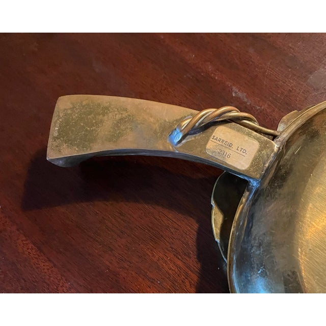 1970s Sarreid Brass Pear Tray For Sale - Image 6 of 8