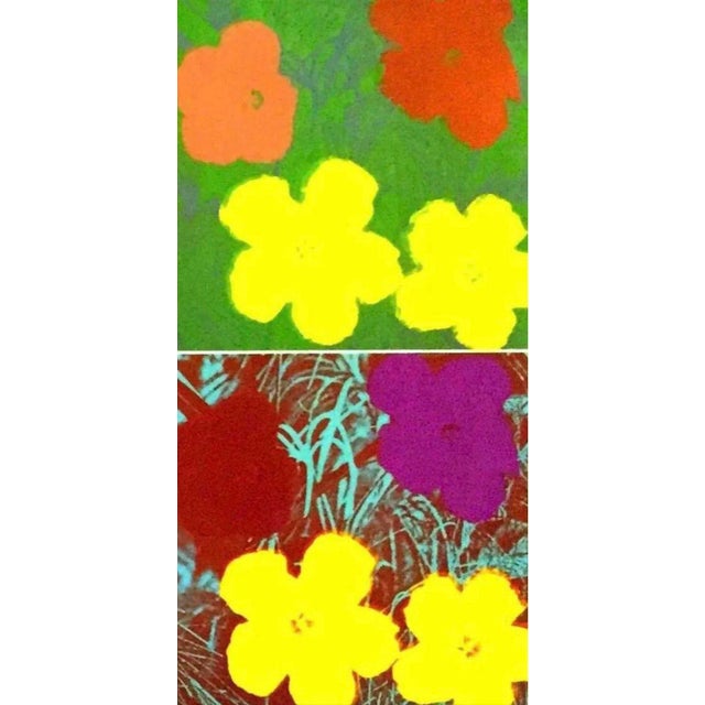 Oversized Flowers 1970 Andy Warhol Foundation Offset Lithograph Pop Art Museum Exhibition Poster For Sale - Image 9 of 12