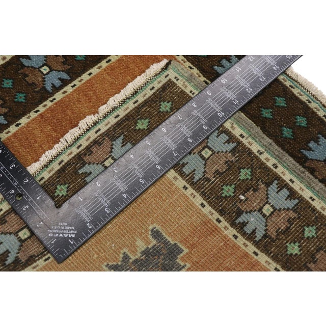 Mid 20th Century Vintage Square Turkish Oushak Rug - 01'09 X 02'01 For Sale - Image 5 of 8