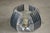 1980s Brutalist Aluminium Ceiling Light with Handmade Textured Glass, 1980 For Sale - Image 5 of 14