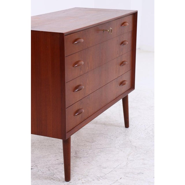 Vintage chest of drawers by Johannes Sorth from the 1960s. The balanced proportions, the beautiful teak grain and the...