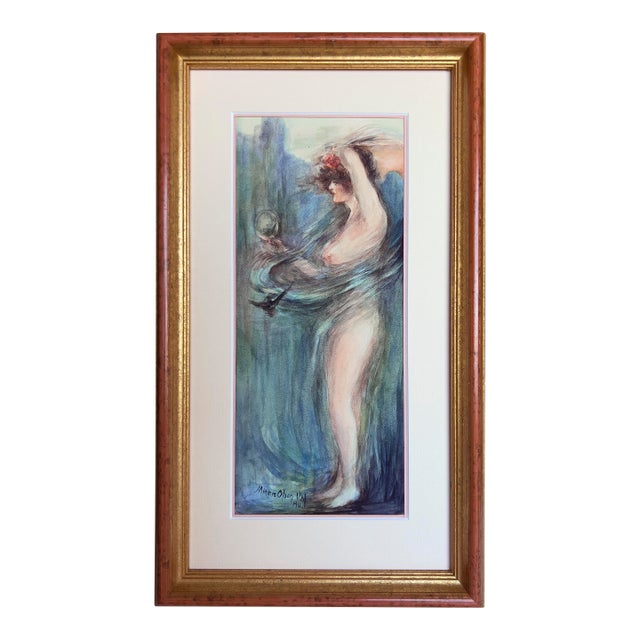 Nature Through the Mirror Nude and With a Whirlwind Style of Childe Hassam by Wilhelmina Olson Uhl For Sale