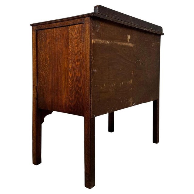Antique 20th Century Golden Oak Chest of Drawers For Sale - Image 9 of 12