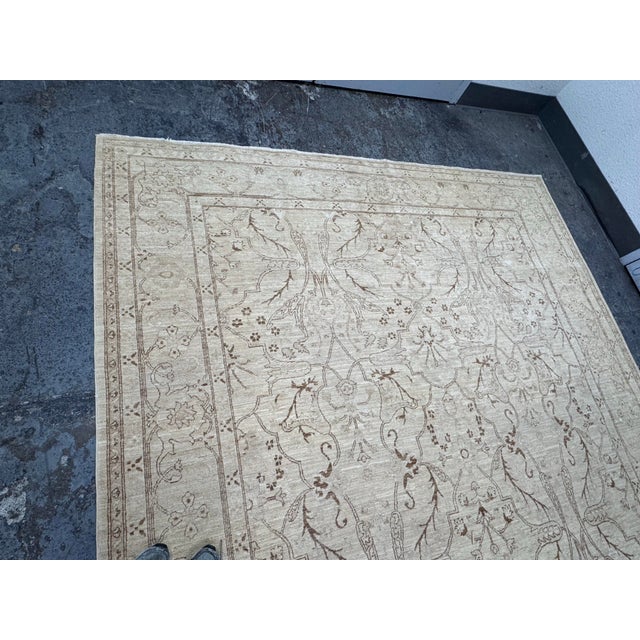 Textile 8ft × 9ft 9in Gallery Ephesus Oushak Area Rug in Taupe Tones For Sale - Image 7 of 12