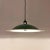Lampiatta model pendant lamp with green metal structure on the outside and again painted white on the inside. Project by...