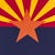 Blue Vintage Cotton State Flag of Arizona For Sale - Image 8 of 8