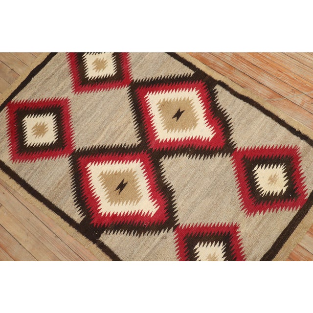 Antique Zabihi Collection American Navajo Tribal Rug - 2'11" x 4'8" For Sale - Image 4 of 9