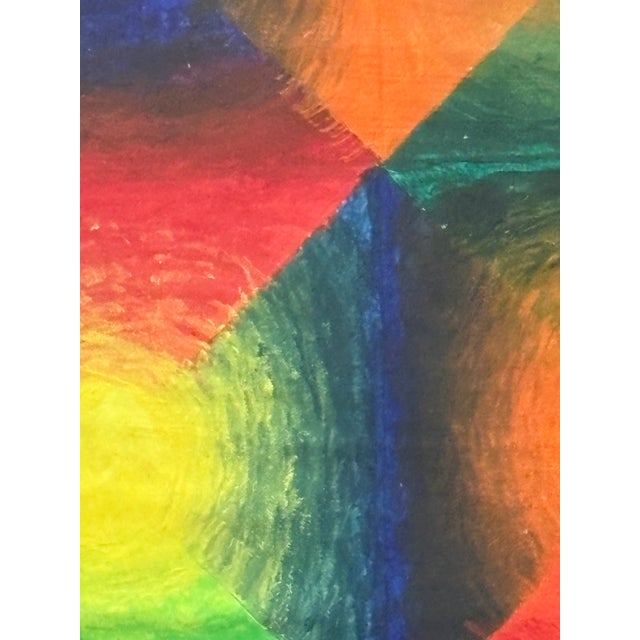 Paint Oil Painting - Abstract Geometric For Sale - Image 7 of 10