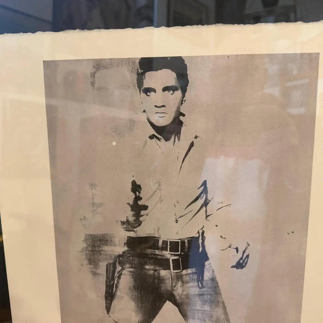 21st Century Black Framed Elvis Presley 40/100 Lithography by Andy Warhol For Sale - Image 6 of 12