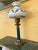 Blue Mid 20th Century Glass Shade Lamp For Sale - Image 8 of 10