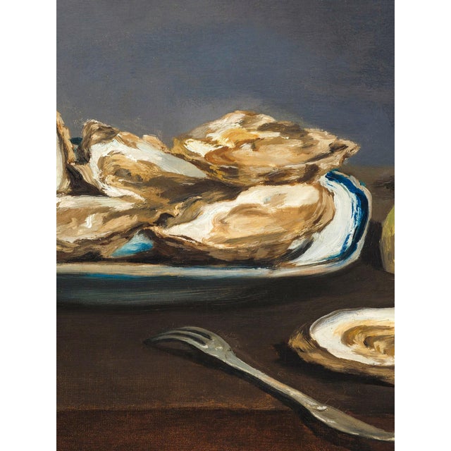 Realism Oysters — Édouard Manet Art Print Reproduction, 36" × 24" For Sale - Image 3 of 5