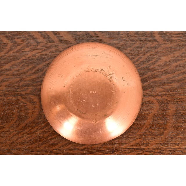 1950s Jade Snow Wong Mid-Century Modern Copper Enamel Bowl, Circa 1950s For Sale - Image 5 of 9
