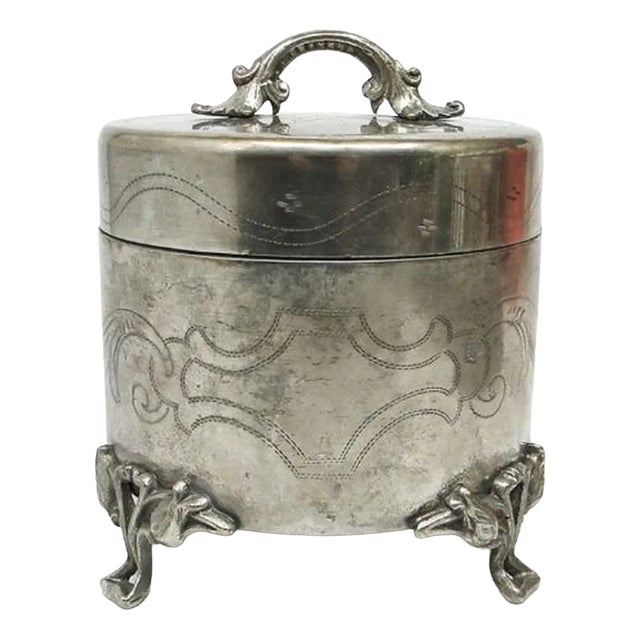 Art Deco Hungarian Sugar Bowl from Sandrik, 1890s For Sale