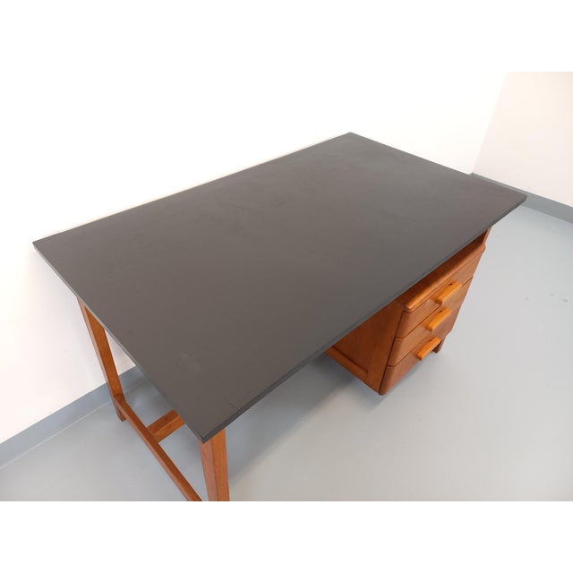 Vintage Desk in Oak, 1960s For Sale - Image 6 of 18