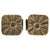 Brutalist Bronze Square Push Pull Door Handles with Flower Relief, 1970s, Set of 2 For Sale - Image 14 of 14